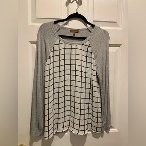 Hive  & Honey Windowpane Top